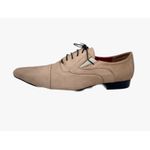 Sapato Masculino Italiano Social Executivo em Couro Cru Nude Ref: D762 Outlet