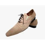 Sapato Masculino Italiano Social Executivo em Couro Cru Nude Ref: D762 Outlet