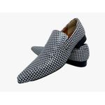 Mocassim Masculino Italiano Social Executivo em Couro Xadrez Triangular Ref: D767