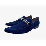 Sapato Masculino Italiano Em Brim Azul Ref: D773