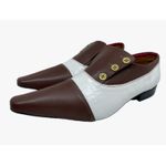 Sapato Masculino Italiano Em Couro Social Marrom Verniz Ref: D784 Outlet