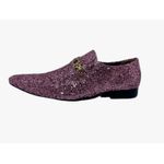 Sapato Masculino Italiano Em Couro Social Rosa Glitter Ref: D795