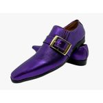 Sapato Masculino Italiano Em Couro Violeta Ref: D861