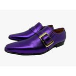 Sapato Masculino Italiano Em Couro Violeta Ref: D861