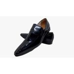 Sapato Masculino Italiano Em Couro Preto Mocassim Ref: D931