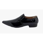 Sapato Masculino Italiano Em Couro Preto Mocassim Ref: D932