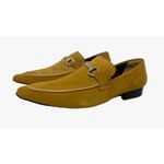 Sapato Masculino Italiano Em Couro Amarelo Mocassim Ref: D935