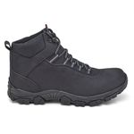 Bota Masculina Em Couro Nobuck Grafitti Preto Urban Style Ref: WL40PE