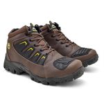 Bota Masculina Em Couro Nobuck Grafitti Marrom Urban Style Ref: WL77CA