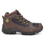 Bota Masculina Em Couro Nobuck Grafitti Marrom Urban Style Ref: WL77CA