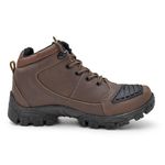 Bota Masculina Em Couro Nobuck Grafitti Marrom Urban Style Ref: WL77CA