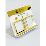 PLACA PIX PREMIUM BRANCO & DOURADO