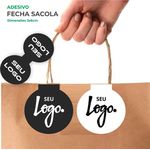 500 Lacres Fecha Sacola Personalizado