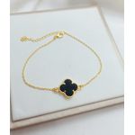 Pulseira Um Trevo Banhada a Ouro