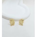 Brinco de Asa Com Detalhes De Zircônias Banhado A Ouro