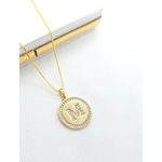 Colar Inicial Zircônias Banhado a Ouro