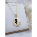 Colar Personalizado Infantil Banhado a Ouro