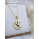 Colar Personalizado Profissão Banhado a Ouro