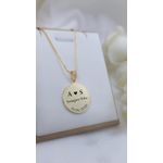 Colar Iniciais Personalizado Banhado a Ouro