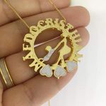 Colar Mandala Banhada a Ouro MamÃe