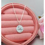 Colar Personalizado Em Prata Redondo 925