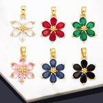 Colar Mandala Com Até 5 Nomes e Pingente De Flor Zircônia Banhada a Ouro