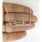 Colar Em Prata 925 Personalizado Um Nome Simples