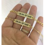 Pulseiras Adulto Banhadas a Ouro 18k Personalizadas