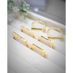 Anel Personalizado Chapinha Banhado a Ouro 