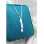 Colar Plaquinha Personalizada Em Prata 925