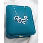 Colar Em Prata 925 Com 4 Pingentes