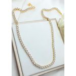 Corrente Riviera Redonda 4mm Banhada a Ouro