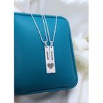 Conjunto De Correntes Personalizada Para Casal Em Prata 925