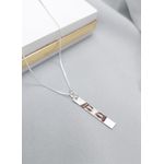 Corrente Masculina Veneziana 60cm Com Pingente De Plaquinha Com Fotogravação Em Prata 925