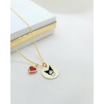Colar Personalizado Infantil Gravado a Laser a Banhado a ouro 