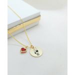 Colar Personalizado Infantil Gravado a Laser a Banhado a ouro 