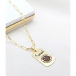 Colar Infantil Com Plaquinha Personalizada Banhado à Ouro