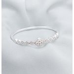 Bracelete Com Detalhes Cravejados Em Zircônias Banhado a Prata