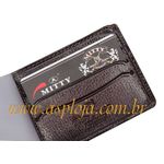 CA-720 - Carteira Masculina Mitty Porta Notas Em Couro Legitimo Conhaque