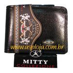 CA-723 - Carteira Masculina Mitty De Couro Legitimo Preto