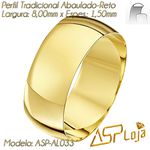 Alianças de Casamento Ouro 18K Tradicional Reta