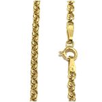 CO-20-Corrente em Ouro 18k Portuguesa 1,3mm-40,0cm-1,80g