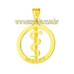 Pingente em Ouro 18k de Formatura Símbolo de Medicina
