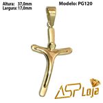 Pingente Ouro 18k Crucifixo Do Papa Estilizado