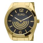 Relógio Feminino Euro Linha Fan Dourado - EU2034AN/4P -ASP-RLG-2792