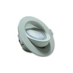 Spot Led 10w Redondo Direcionável De Embutir Smd - Branco Quente