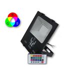 Refletor Holofote De Led 30w - Rgb Com Controle a Prova D'água