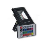 Refletor Holofote De Led 10w Rgb C/controle