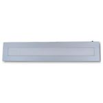 Luminária Painel Plafon Led 18w Retangular Embutir 12x62cm Branco Morno