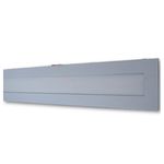 Luminária Painel Plafon Led 18w Retangular Embutir 12x62cm Branco Morno